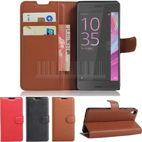 Case For Sony Xperia E5 Luxury Slim PU Leather Case Hard Back Cover Flip Style Wallet Case Cover For Sony Xperia E5 5.0 inch