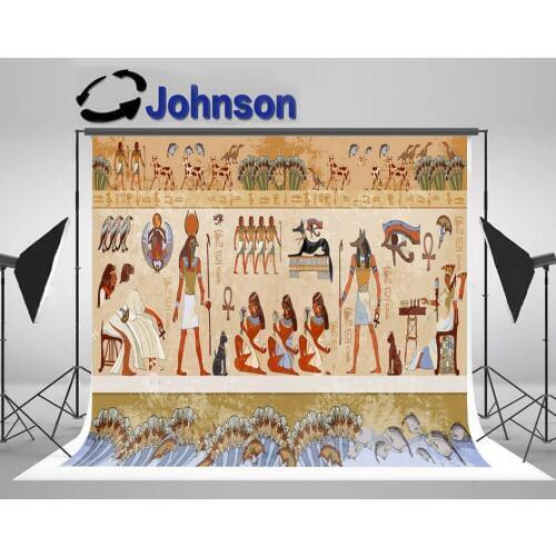 Ancient Egypt Hieroglyphic Exterior Egyptian Grunge backgrounds High quality Computer print wall backdrop