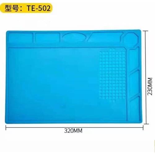 Insulating Pad Heat Resistant Silicone Soldering Pads Tin Rework Repair Table Tools No Magnetic Work Pads For Different Sizes