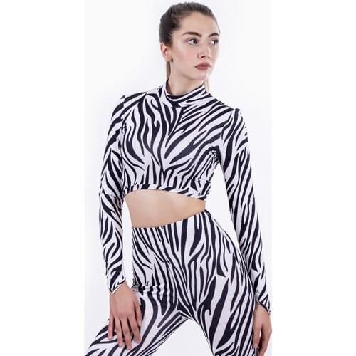 Zeynep Rock Zebra Leggings Suit