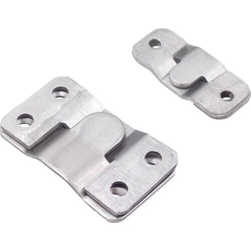 4PC 304 steel Picture frame hook wall hanger Heavy duty Sofa Interlock Joint Bracket Professional Art Gallery Hanging fasteners