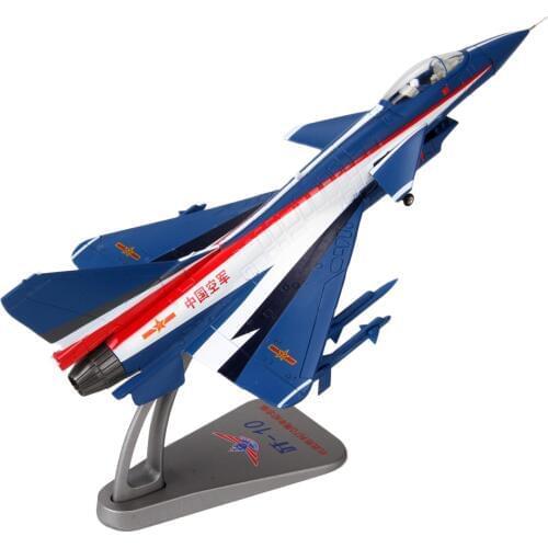Diecast Fighter Aircrafts Airplane Model - 1/72 Scale China J-10 Vigorous Dragon Plane Toy Collectibles
