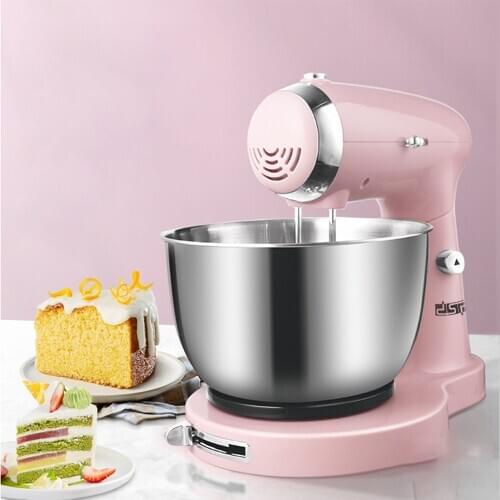 3.2L Stainless Steel Bowl Electric Stand Food Mixer Cream Blender Knead Dough Cake Bread Chef Machine Whisk Eggs Beater EU KM303