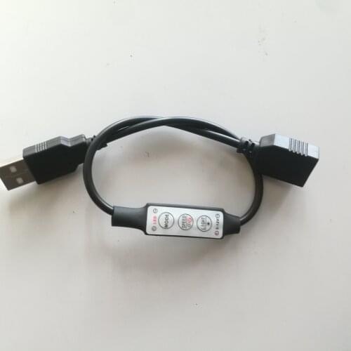 12V-24V Mini 3 Keys Single Color LED Controller Brightness Dimmer for led 3528 5050 strip light