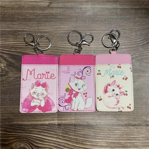 Disney Marie Cat Anime Figures Cartoon Product Cosplay Accessories Casual Card Holder Unisex Gift