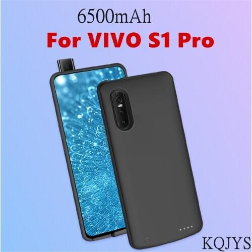 KQJYS 6500mAh Portable Power Bank Battery Charger Cases For VIVO S1 Pro Backup Charging Power Case For VIVO S1 Pro Battery Case