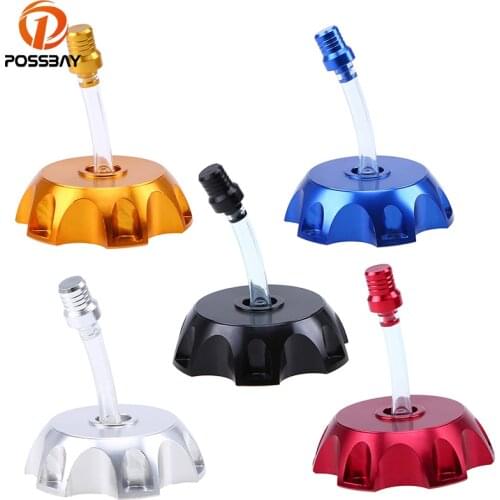POSSBAY Motorcycle Gas Fuel Tank Cap Valve Vent Breather Hose Tube For Dirt Bike For Suzuki Kawasaki Honda Yamaha WR250F YZ400F