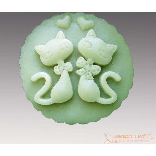 Cat Silicone Soap mold candle mould DIY Carft molds S015