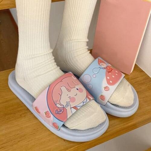 Womens Slides Rhinestone Ladies Summer Flat Shoes Shiny Female Beach Slippers Round Toe Woman Sandals Flip Flops Fashion 2021