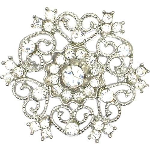 Rhinestone carystal Flower Brooches For Wedding party prom pin Women Concert Jewelry Brooch Pins Gifts