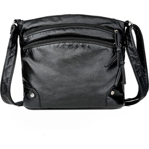 Vintage Womens Bags Luxury Handbags Women Bags Designer Soft PU Leather Crossbody Bags for Women 2019 Leisure Lady Shoulder Bags