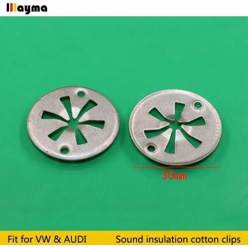 20pcs Stainless iron clips For VW Passat CC Tiguan For AUDI A3 A4 A6 Q3 Q5 Metal Hood Bonnet Under Engine Insulation Cover