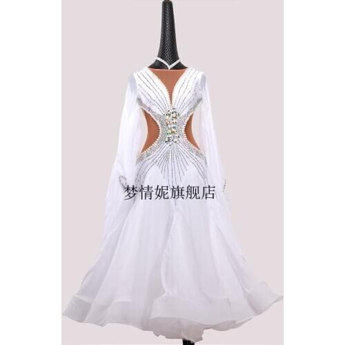 Ballroom dance competitio Women Costumes Performance Dance Ballroom Competition Dresses Modern Waltz Foxtrot Standard Ballroom