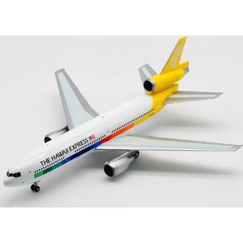 1:200 Scale Hawaii Express DC-10-10 Airlines Model with Base Alloy Aircraft For Collectible Souvenir Show Gift Toys