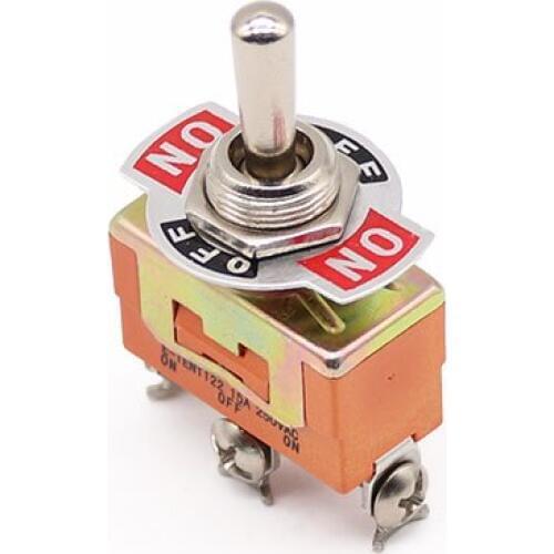 1PCS E-TEN1122 15A 250VAC 3PIN ON-OFF-ON Toggle switch Rocker switch The power switch micro switch orange