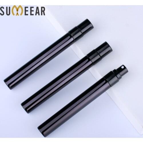 100 PCS/Lot 10ML mini Perfume Bottle Golden silver black bottle With Packing box Atomizer Spray Bottles Sample