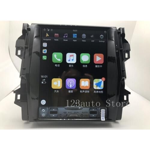 12.1'' Tesla style Android 9.0 Car dvd player GPS Navigation For Toyota Fortuner 2016-2020 head unit stereo px6 hdmi radio IPS