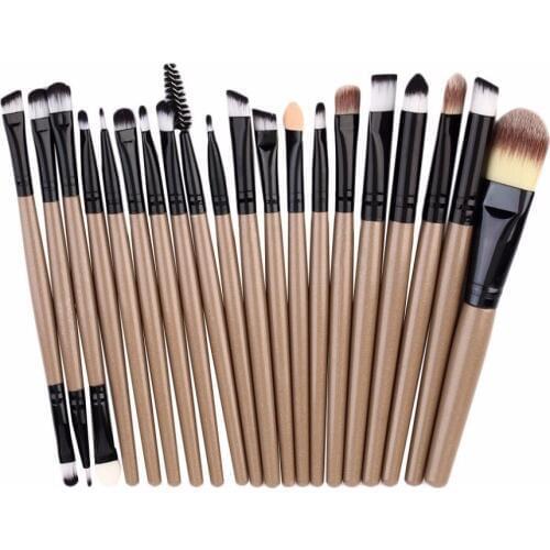 20pcs/set High quality Makeup Brushes Pro Blending Eyeshadow Powder Foundation Eyes Eyebrow Lip Eyeliner Make up Brush Tool Kits