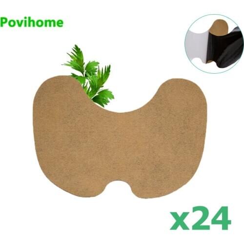 24pcs Knee Medical Plaster Wormwood Extract Rheumatoid Arthritis Joint Ache Pain Relieving Stickers Body Joint Herbal PatchD1804