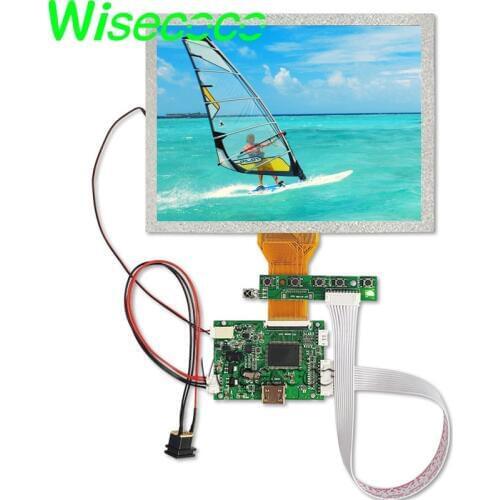 8'' inch tablet LCD screen 800x600 high resolution VGA AV LVDS board for Raspberry Pi car dvd projection AT080TN52 v.1