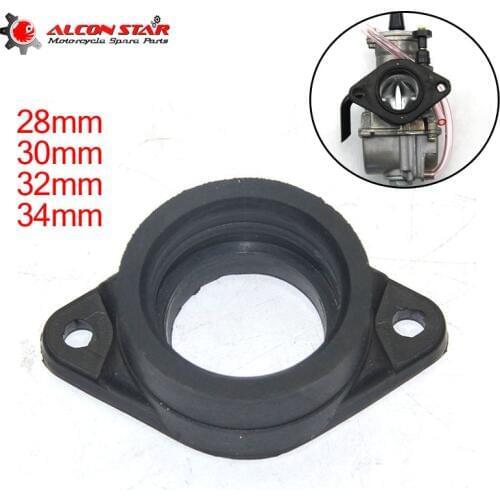 Alconstar- Rubber Adapter Inlet Intake Pipe fit KOSO OKO Mikuni Keihin PWK 28/30mm 32/34mm Motorcycle Carburetor UTV ATV Engine