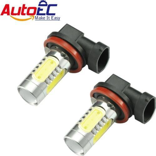 AutoEC DHL FREE 100 x H11 16w High power Car Fog Auto Daytime Running Light DRL Bulbs Lamp white 12v Wholesale #LI11