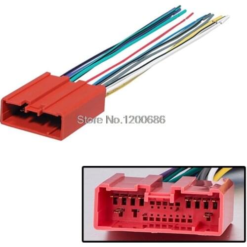 Car Radio Stereo wire harness CD Player Dash Install Mounting Kit wire harness For Mazda