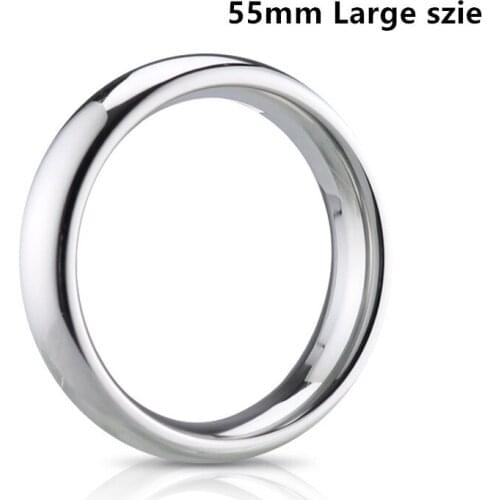 Stainless steel large Heavy Duty male Ball Scrotum Stretcher metal penis lock cock Ring Delay ejaculation BDSM Sex Toy men