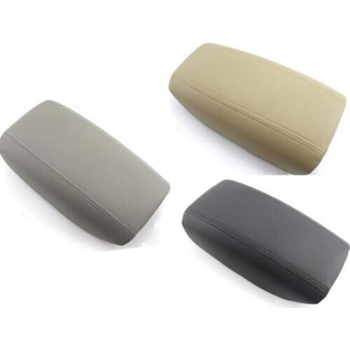 Armrest Center Console Lid Cover Leather Synthetic Fit for Volvo S80 99-06 Beige