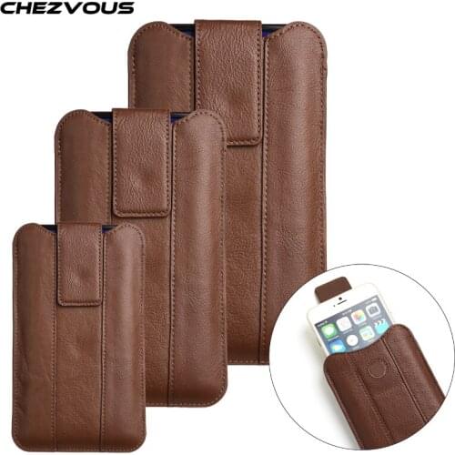CHEZVOUS Leather Phone Cases