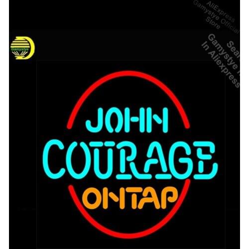 John Courage On Tap Neon Sign neon Light Sign galss tubes Commercial Recreation Rooms Bar budweiser neon sign Tube Neon Shop