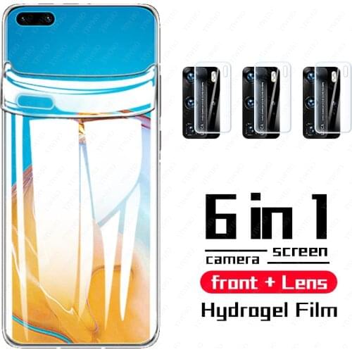 999D Hydrogel Protective Film For Huawei P40 Pro Screen Protector Film For Honor 9X 10x lite camera lens ELS-NX9 N04 AN00 TN00