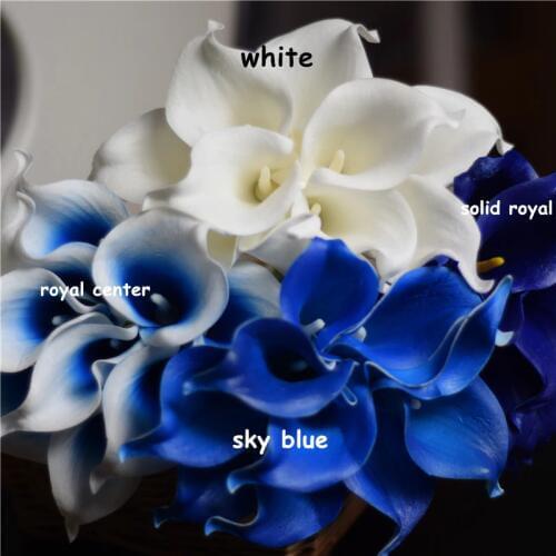 Artificial flowers Real Touch Calla Lilies Bouquet Calla Lily For Bridal Bouquets Wedding fake Flowers Bride 10pcs Centerpieces