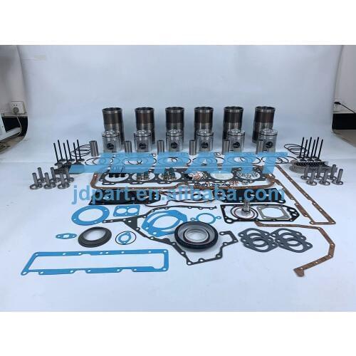 6CT Engine Rebuilding Kit With Piston Rings Full Gasket Set Valves Kit Bearing Set For Cummins