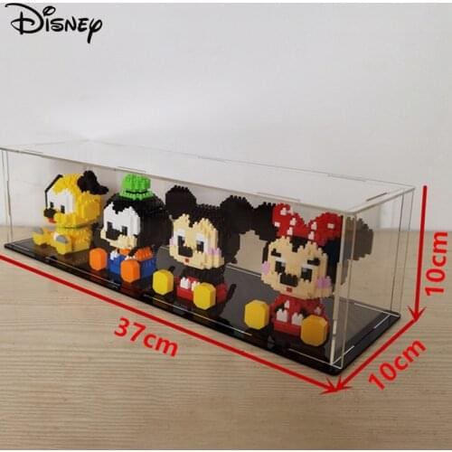 Disney Building Blocks Mickey Mouse Minnie Goofy Pluto Dog DIY Model Figure Toy Anti-stress Bricks Kid Gift With Display Box