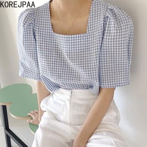 Korejpaa Collar Blouses