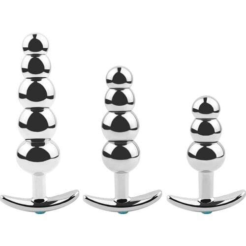 Metal Butt Plug Dildo Anal Beads Adult Sex Toys For Women/Men Ass Buttplug Anus Dilator Erotic Masturbator Anal Plug