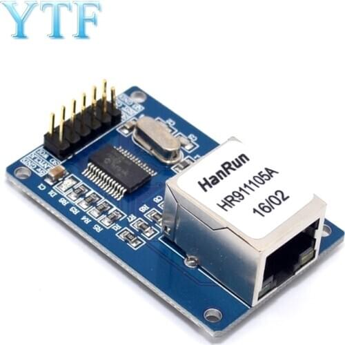 Mini ENC28J60 Ethernet LAN Network Module For Arduino 51 AVR SPI PIC STM32 LPC Ethernet MCU Development Board Supporting Modules