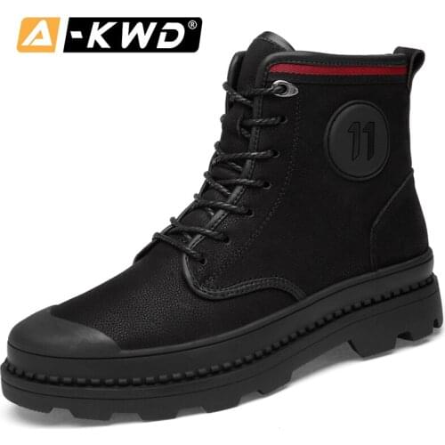 Fashion Men Shoes Winter Warm Men Snow Boots Botas Impermeables Hombre Western Boots Cowboy Boots Men Working Shoes Man Safety