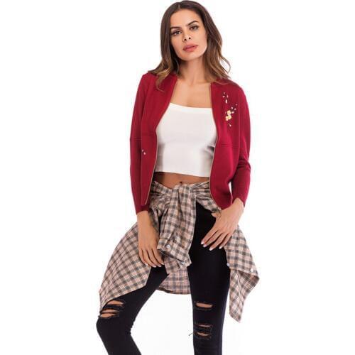 Женские кардиганы на молнии NORA TWIPS China At AliExpress