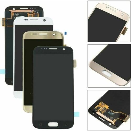 Original Burn-in shadow For SAMSUNG GALAXY S7 G930F G930A LCD Display Touch Screen Digitizer Super Amoled Replacement