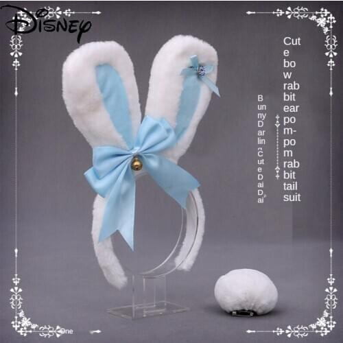 Disney Original Lolita Hand-made Bow Headdress Cosplay Anime Character Headwear Anime Decor Cosplay Hair Accessories TEFGTZ