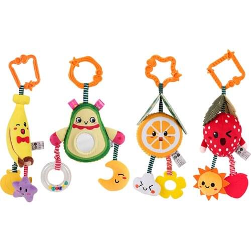Baby Rattle Teether Stroller Crib Hanging Rattles Toys for 0-12 Months Babies gift