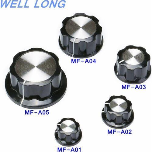 1Sets MF-A01 MF-A02 MF-A03 MF-A04 MF-A05 Potentiometer Knob Cap For RV24 3590S WH118/WX050 Rotary Switch Electronic DIY Kit