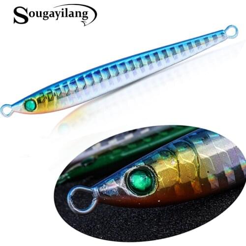 Sougayilang 1pc Fishing Bait 5 Color Pencil Sinking Sea Bass Fishing Tackle Long Casting Seawater Hard Bait Lure 10g 15g 25g 35g
