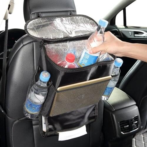 Universal Car Seat Auto Back Ice Pack Bag Organizer Stowing Tidying Pocket Drink Tool Bags In Car Phone Auto Travel Accessories