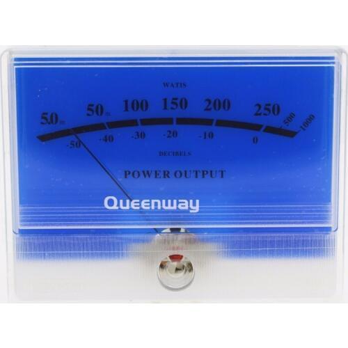 V-017 Audio Power Amplifier VU Meter DB Level Header indicator Peak DB table for McIntosh With Backlight