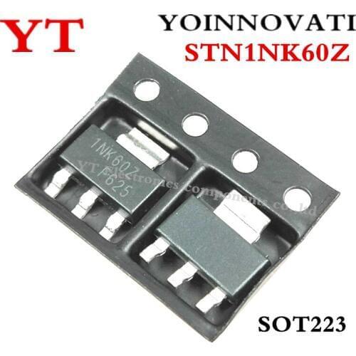 100pcs/lot STN1NK60Z 1NK60Z MOSFET N-CH 600V 300MA SOT223 IC best quality