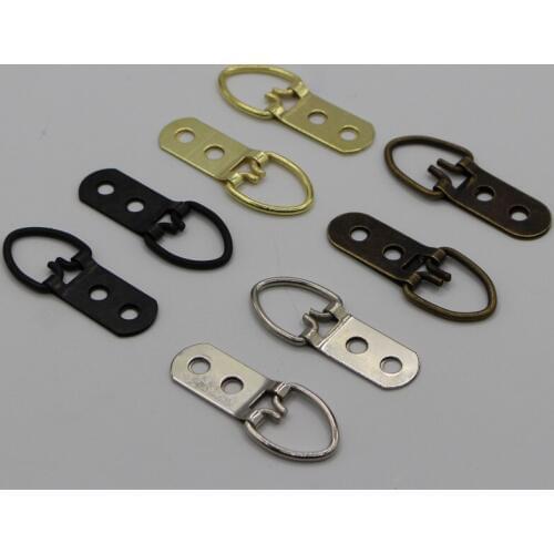 100pc Triangle D Ring Picture Hangers Picture Frame Hanger Tool Photo Wall Hook Bold Double Photo Frame Hardware Accessories