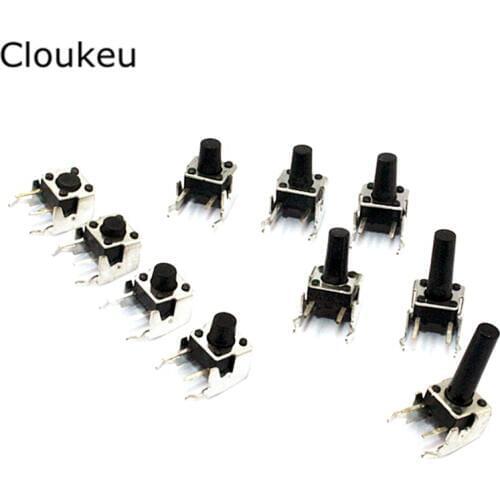 20Pcs 6*6*4.5 With bracket Side 2Pin Touch switch 6x6x4.5mm Micro button switch